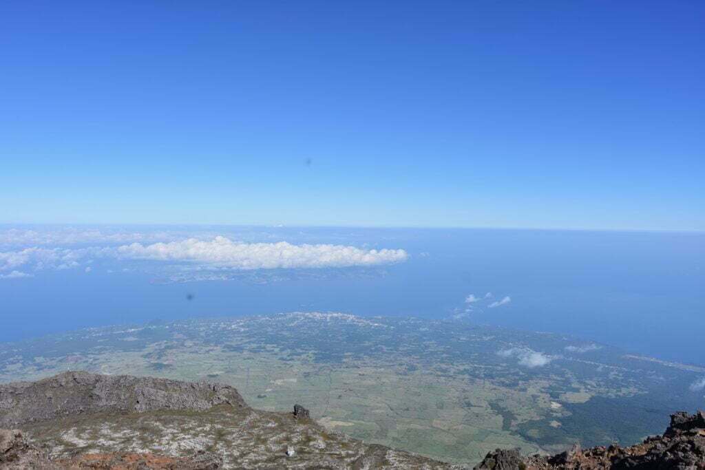 Uitzicht top vulkaan Pico